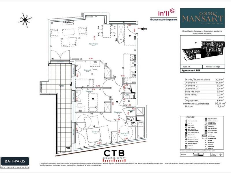 Maison à louer, 92m², VILLIERS SUR MARNE
