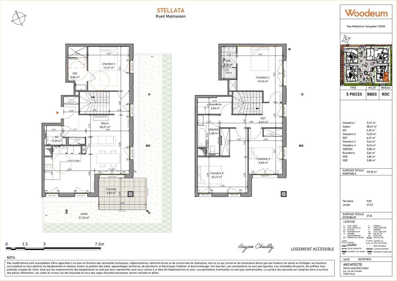 Maison à louer, 116m², RUEIL MALMAISON
