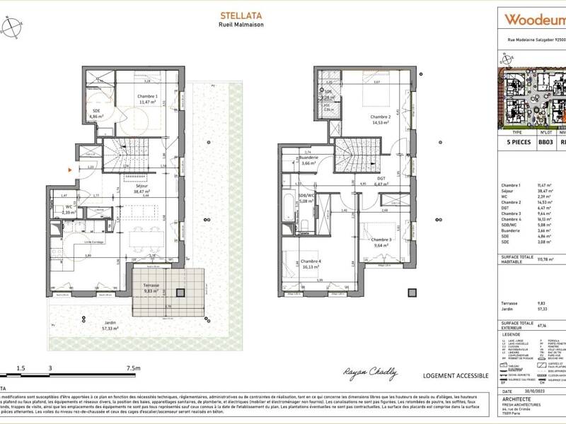 Maison à louer, 116m², RUEIL MALMAISON