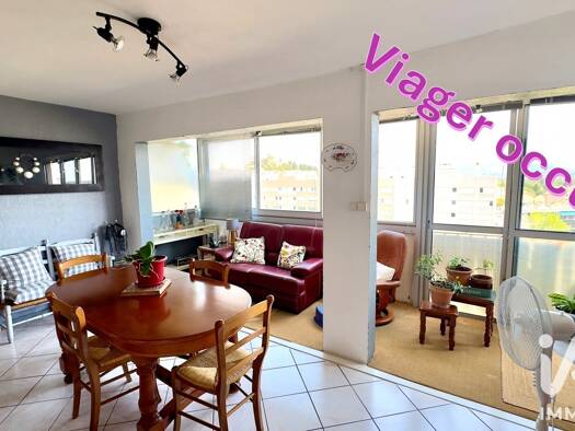 Appartement en viager 50 000 € 3 pièces 2 chambres 66 m² Étage 8/10 Le Thouar La Garde 83130