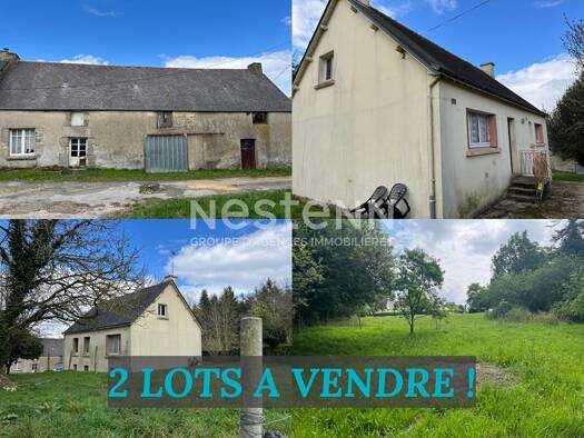 Maison à vendre 145 125 € 4 pièces 2 chambres 77 m² 5 000 m² de terrain Serent 56460