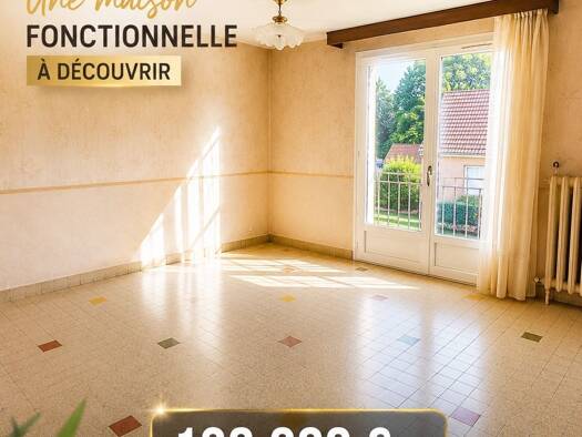 Maison à vendre 139 000 € 4 pièces 2 chambres 90 m² 590 m² de terrain Saint-Germain-des-Prés 45220