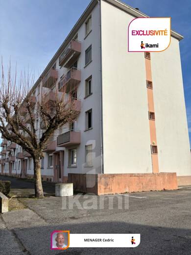 Appartement à vendre 65 500 € 4 pièces 2 chambres 56 m² Étage 2/4 Est-Chateaufleury Romans-sur-Isère 26100