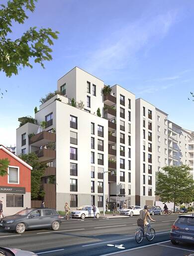 Appartement à vendre - Neuf 391 000 € 5 pièces 4 chambres 104 m² Dernier étage, Étage 8/8 Perralière Villeurbanne 69100
