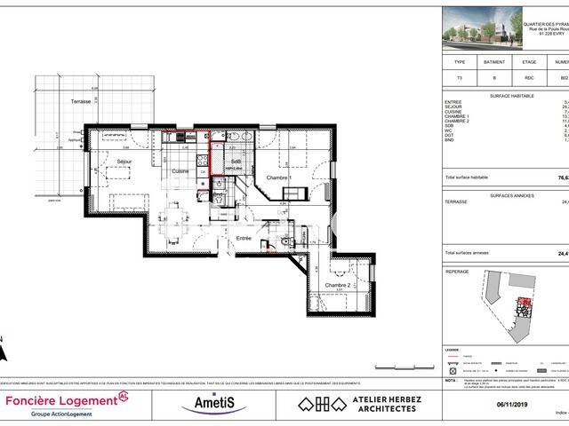Maison à louer, 77m², COURCOURONNES