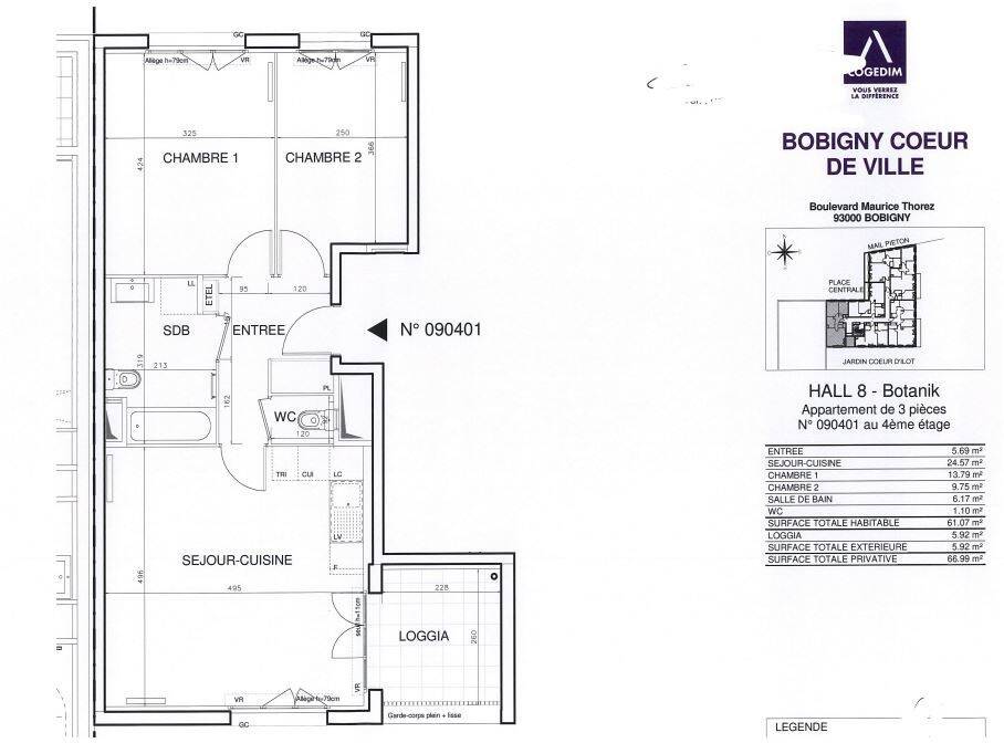 Maison à louer, 61m², BOBIGNY