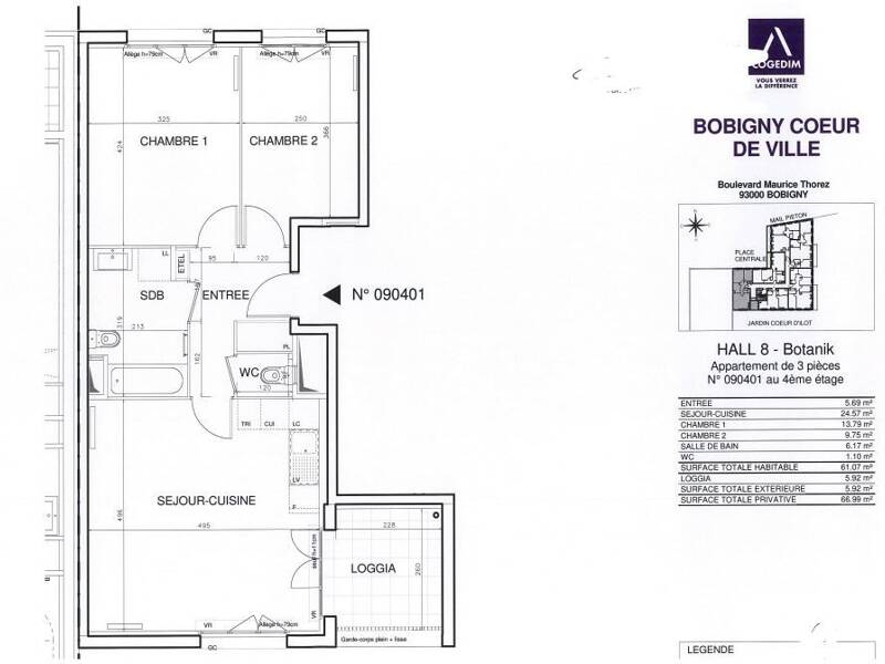 Maison à louer, 61m², BOBIGNY