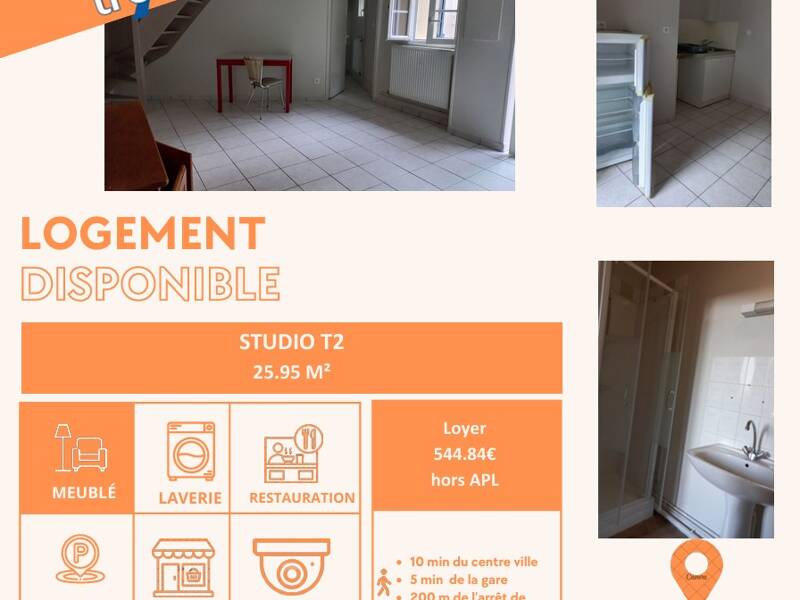 Maison à louer, 20m², MOULINS