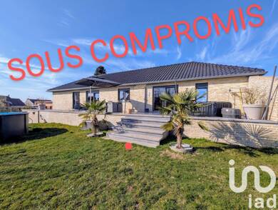 Maison de plain-pied à vendre 259 000 € 4 pièces 3 chambres 130 m² 1 300 m² de terrain Le Lambrecon Jeumont 59460