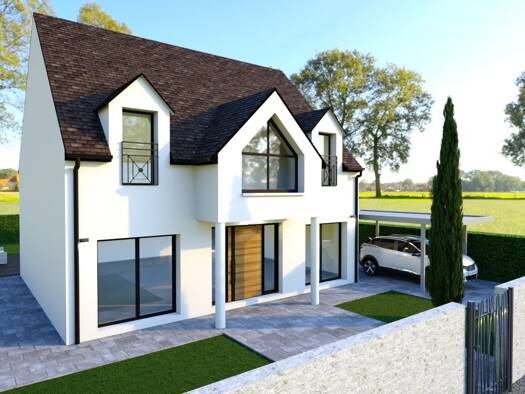Terrain avec maison neuve à vendre 610 000 € 6 pièces 4 chambres 145 m² 714 m² de terrain Morainvilliers 78630