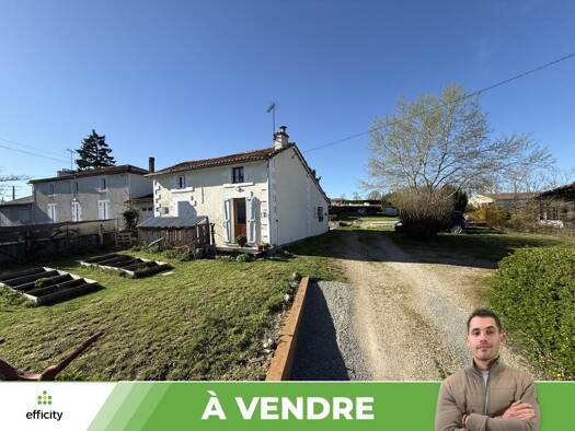 Maison à vendre 97 000 € 4 pièces 3 chambres 69,5 m² 921 m² de terrain Availles-Limouzine 86460