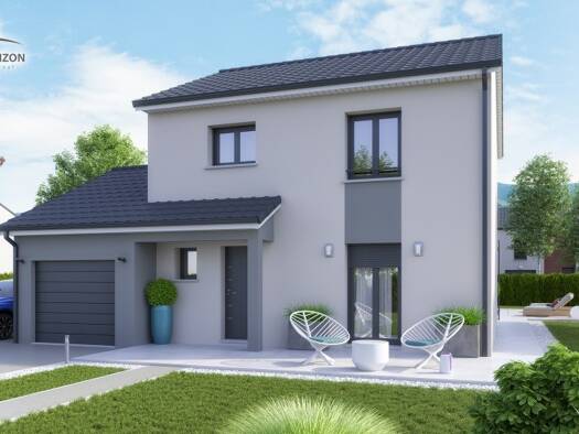 Terrain avec maison neuve à vendre 369 000 € 5 pièces 3 chambres 100 m² 571 m² de terrain Chieulles 57070