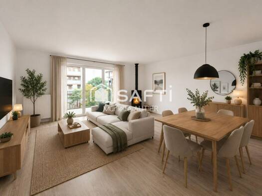 Appartement à vendre 264 000 € 3 pièces 2 chambres 65 m² Étage 2/2 Cimetiere Nord-Petit Bruges Bruges 33520