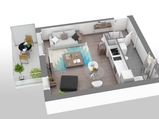 Appartement à louer 466 € 1 pièce 35 m² RDC dès le 27/04/2026 Châtelet-Lombardie Rouen 76000