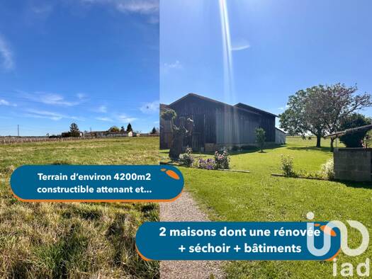 Maison à vendre 350 000 € 5 pièces 3 chambres 120 m² 7 510 m² de terrain Saint-Pierre-de-Mons 33210