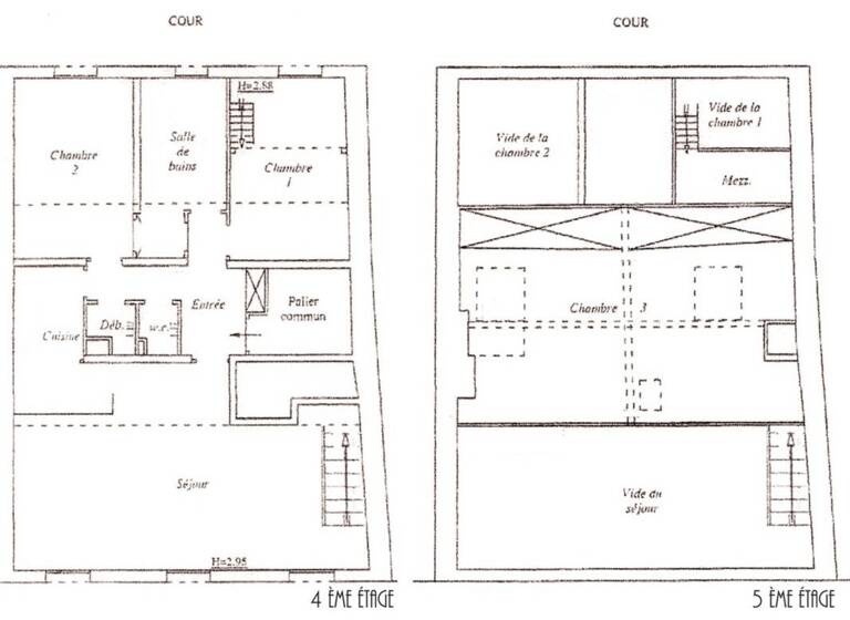 Appartement à vendre 950 000 € 4 pièces 3<br/>chambres 100 m²<br/>superficie Dernier étage, 4/4<br/>étage Pereire-Malesherbes Paris 17ème 75017