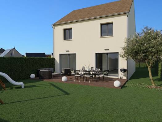 Terrain avec maison neuve à vendre 308 000 € 5 pièces 3 chambres 106 m² 308 m² de terrain Maulette 78550