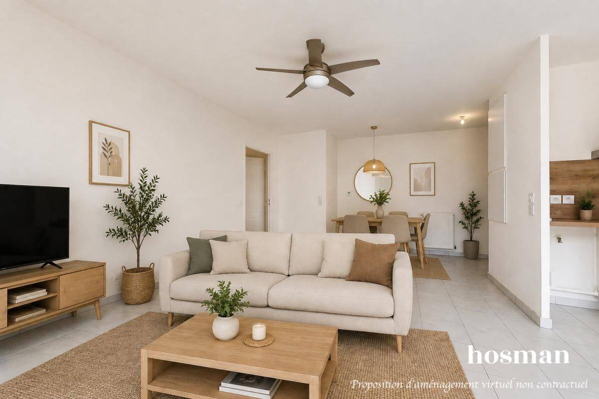 Appartement de 3 pièces de 70,1m² avec balcon et garage - Limite — 1
