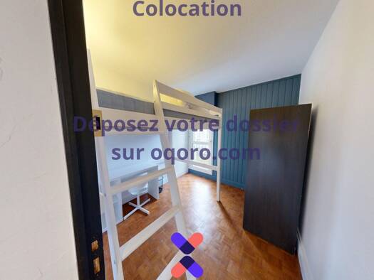 Colocation à louer 450 € 5 pièces 4 chambres 78,9 m² 2ème étage Château Rezé 44400