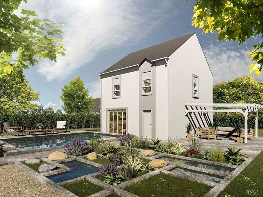 Terrain avec maison neuve à vendre 211 113 € 6 pièces 4 chambres 100,6 m² 540 m² de terrain Saulnières 28500