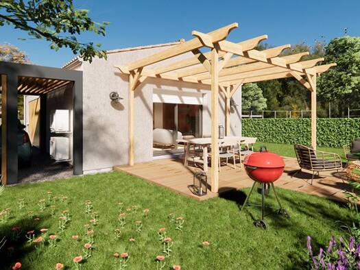 Terrain avec maison neuve à vendre 126 100 € 2 pièces 1 chambre 50 m² 745 m² de terrain Foussais-Payré 85240