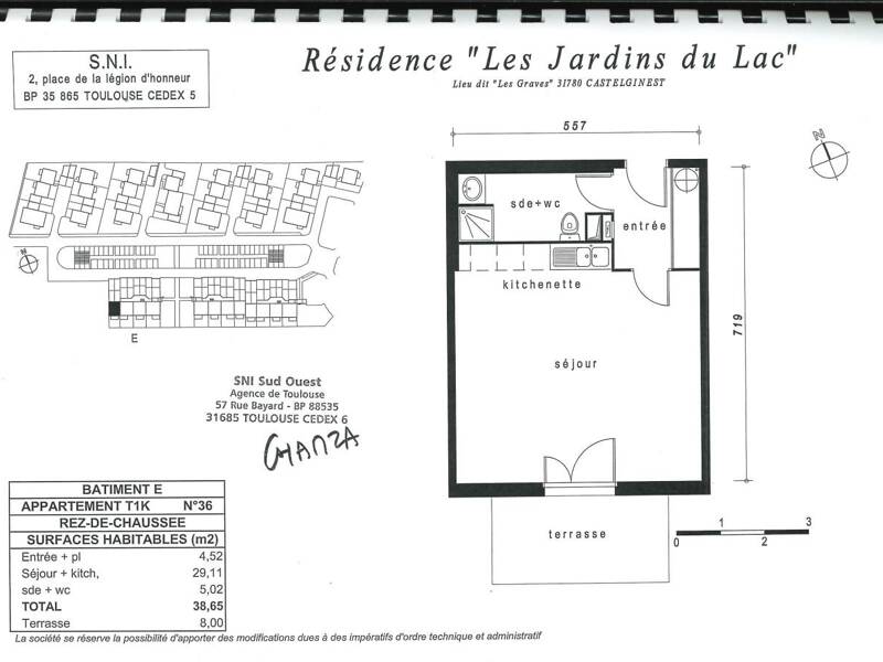 Maison à louer, 39m², CASTELGINEST