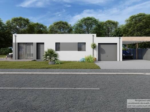 Terrain avec maison neuve à vendre 206 500 € 4 pièces 3 chambres 74 m² 279 m² de terrain Saint-Martin-des-Champs 29600