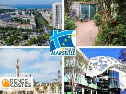 Appartement en viager occupé Bouquet 80 000 € 6 pièces 4 chambres 101 m² RDC Le Rouet Marseille 8ème 13008