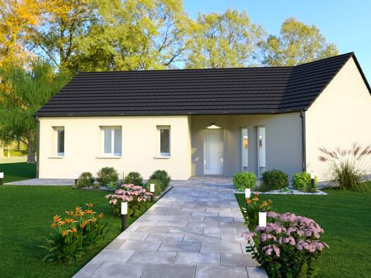 Terrain avec maison neuve à vendre 201 600 € 5 pièces 3 chambres 91,2 m² 478 m² de terrain Flers-sur-Noye 80160