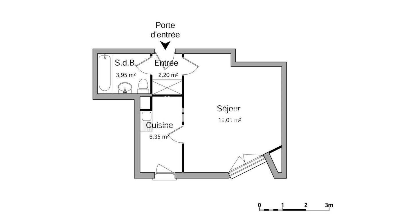 Maison à louer, 28m², COURBEVOIE