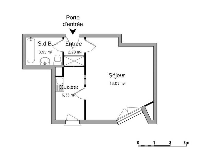 Maison à louer, 28m², COURBEVOIE
