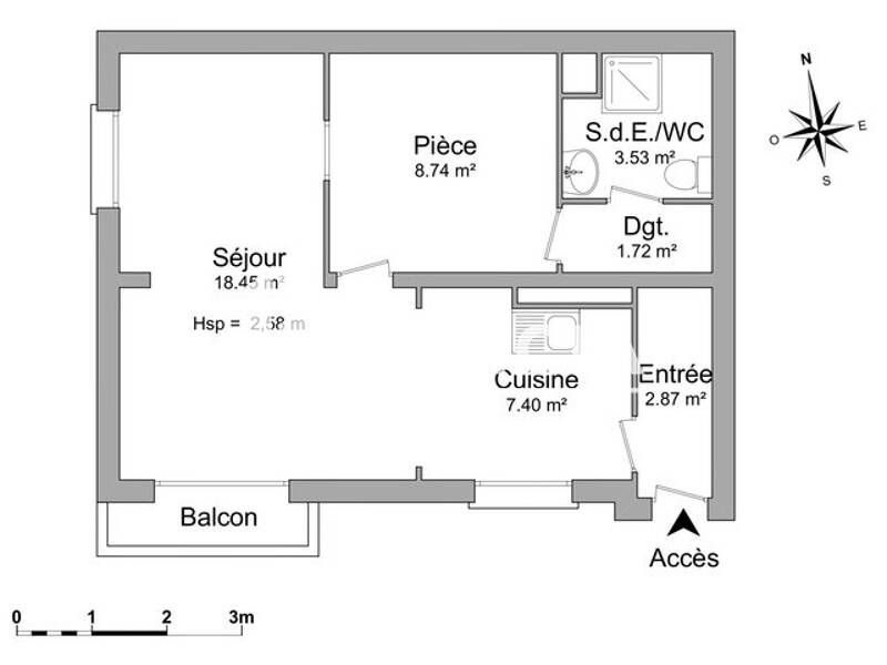 Maison à louer, 42m², LEVALLOIS PERRET