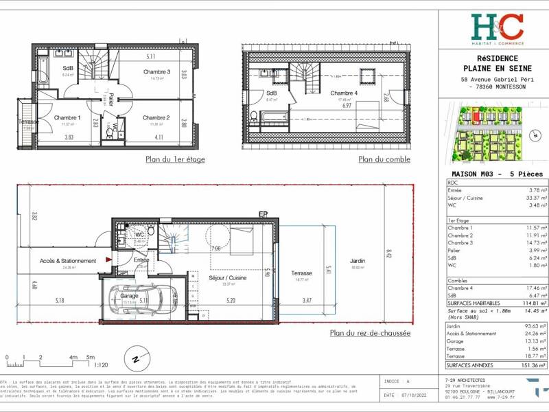 Maison à louer, 115m², MONTESSON