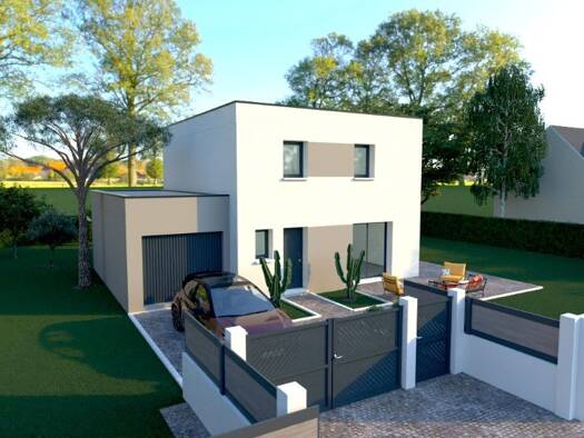 Terrain avec maison neuve à vendre 228 000 € 7 pièces 4 chambres 91 m² 600 m² de terrain Bosc-le-Hard 76850