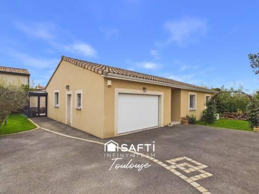 Maison de plain-pied à vendre 399 000 € 5 pièces 4 chambres 140 m² 588 m² de terrain Cugnaux 31270