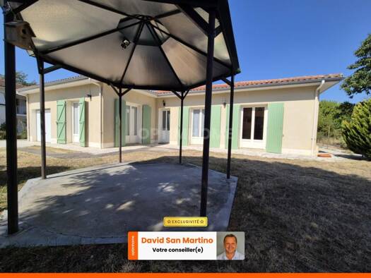 Maison de plain-pied à vendre 149 000 € 6 pièces 4 chambres 125 m² 649 m² de terrain Est Condom 32100