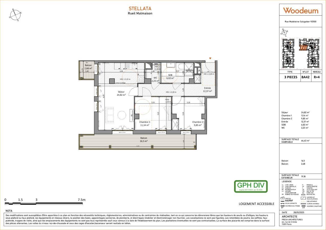 Maison à louer, 66m², RUEIL MALMAISON