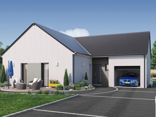 Terrain avec maison neuve à vendre 228 661 € 4 pièces 3 chambres 88 m² 457 m² de terrain Petit-Fougeray 35320