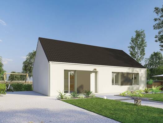 Terrain avec maison neuve à vendre 253 900 € 5 pièces 4 chambres 88 m² 650 m² de terrain Montaigu Nord Est Melun 77000