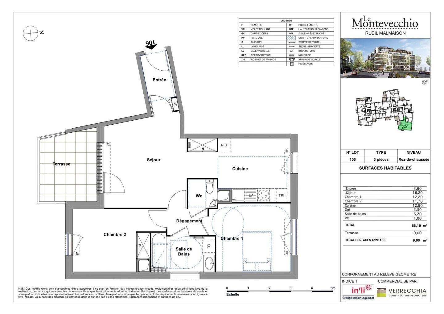 Maison à louer, 66m², RUEIL MALMAISON