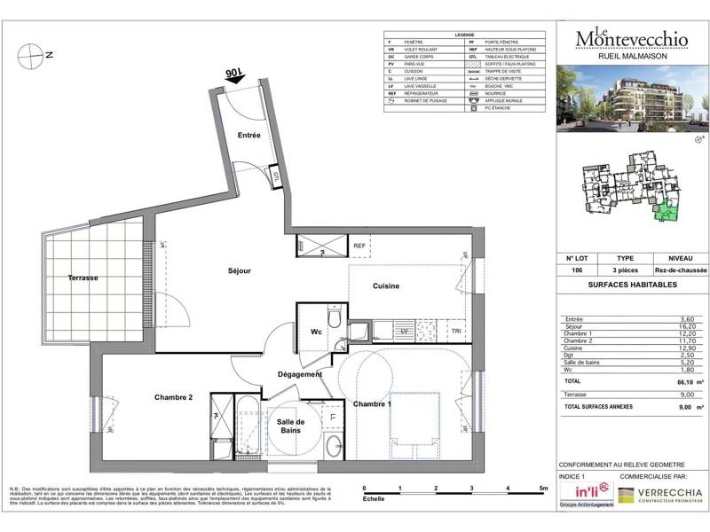 Maison à louer, 66m², RUEIL MALMAISON
