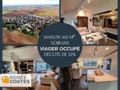 Maison en viager occupé Bouquet 123 882 € 6 pièces 3 chambres 160 m² 2 004 m² de terrain Soirans 21110