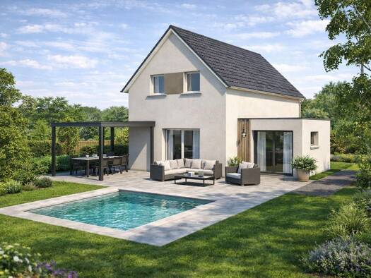 Terrain avec maison neuve à vendre 346 000 € 5 pièces 3 chambres 90 m² 470 m² de terrain Magstatt-le-Bas 68510