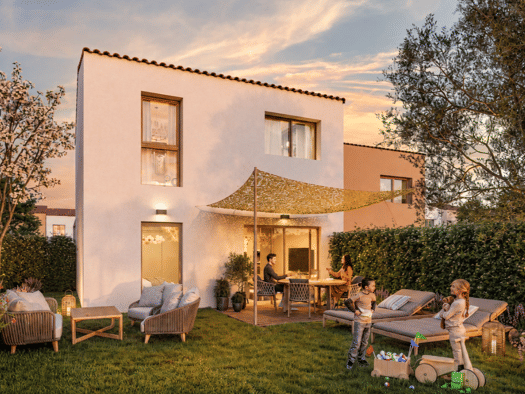 Maison à vendre - neuf 265 000 € 3 pièces 2 chambres 70 m² 26 m² de terrain Sud Poussan 34560