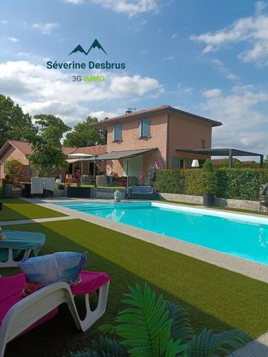 Maison de plain-pied à vendre 535 000 € 8 pièces 5 chambres 173 m² 2 172 m² de terrain Beaulieu 38470