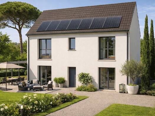 Terrain avec maison neuve à vendre 330 900 € 4 pièces 3 chambres 90 m² 531 m² de terrain Nord Ouest Vert-Saint-Denis 77240