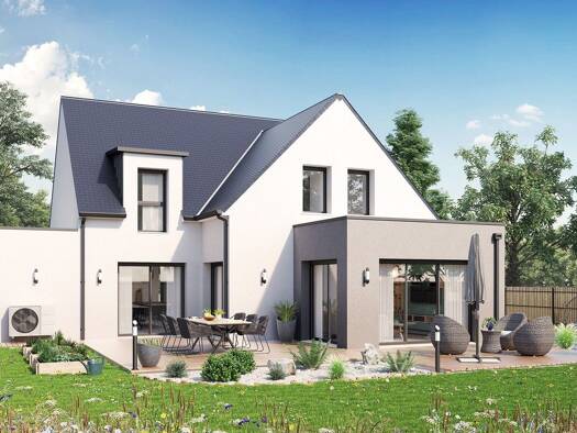 Terrain avec maison neuve à vendre 427 496 € 6 pièces 5 chambres 158 m² 330 m² de terrain Châteaubourg 35220