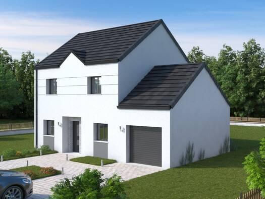 Terrain avec maison neuve à vendre 365 000 € 6 pièces 5 chambres 103,5 m² 328 m² de terrain Condé-Sainte-Libiaire 77450