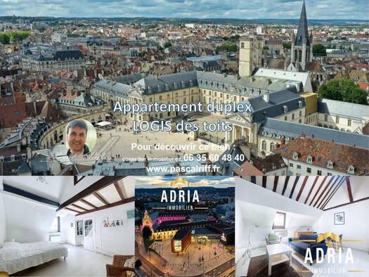 Duplex à vendre 169 000 € 2 pièces 1 chambre 44,26 m² Étage 1/2 Arsenal Dijon 21000