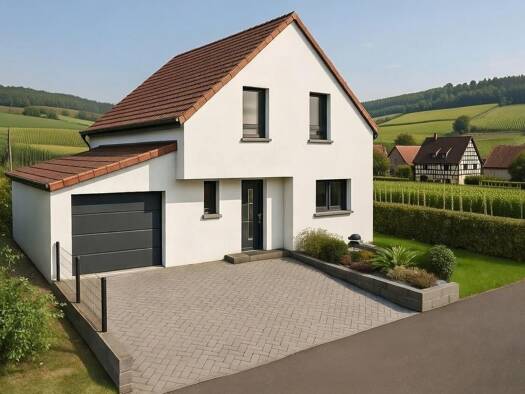 Terrain avec maison neuve à vendre 347 500 € 5 pièces 3 chambres 110 m² 542 m² de terrain Bindernheim 67600